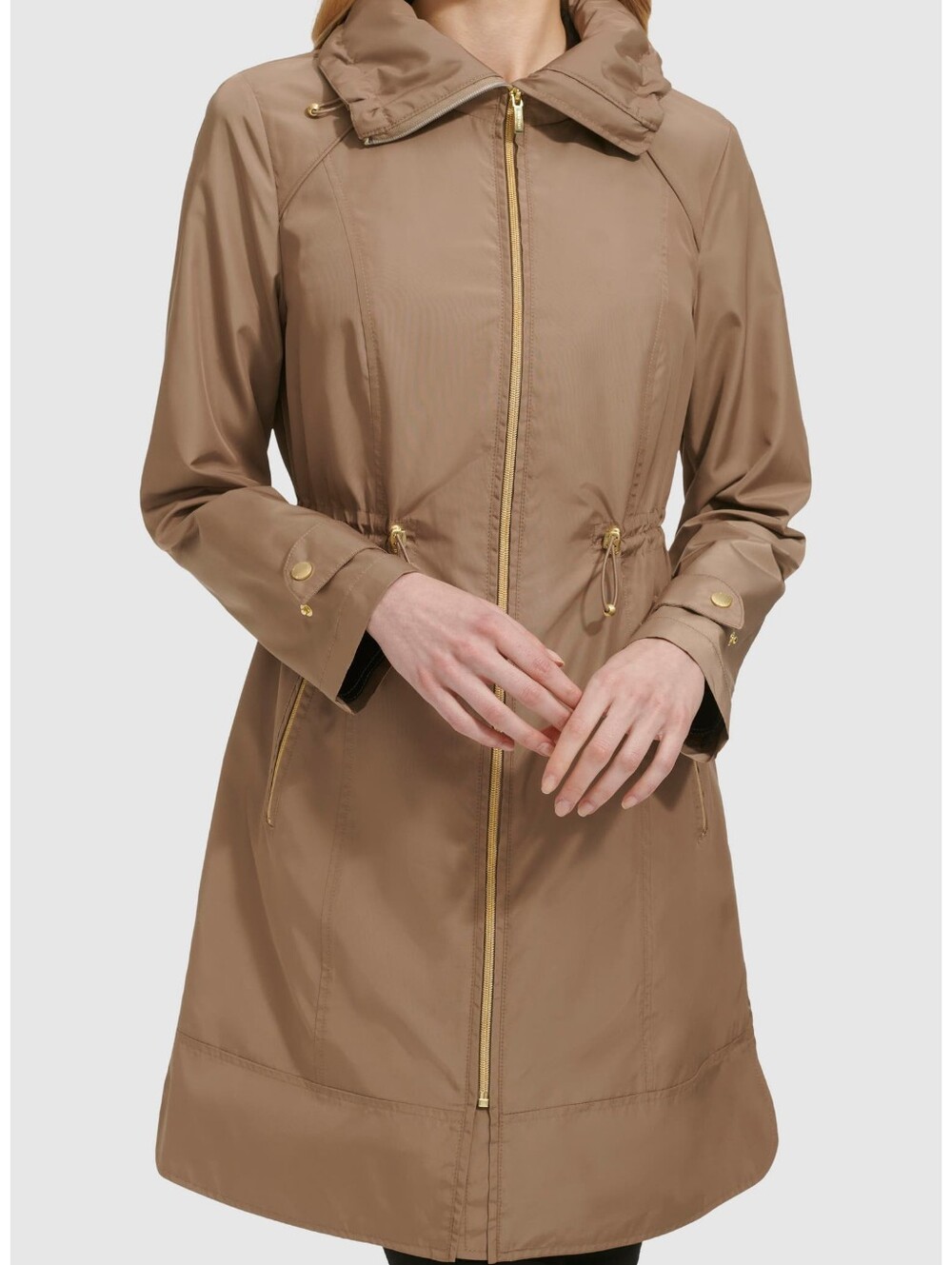 Cole Haan Signature Travel Packable Hooded Rain Jacket